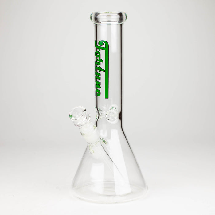 Fortune | 12" 5mm Beaker Glass Bong [125005] Glass Bong Super Supplys Inc Green