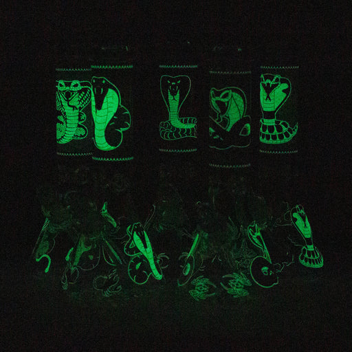 Fortune | 12" 7mm Snake Glow in the dark Beaker Bong [GT125007] Bongs Super Supplys Inc
