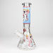 Fortune | 12" 9mm Snake Glow in the dark Beaker Bong [GT125009] Glass Bong Super Supplys Inc Blue