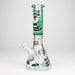 Fortune | 12" 9mm Snake Glow in the dark Beaker Bong [GT125009] Glass Bong Super Supplys Inc Black