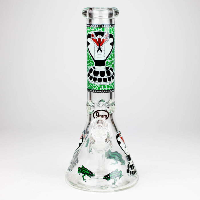 Fortune | 12" 9mm Snake Glow in the dark Beaker Bong [GT125009] Glass Bong Super Supplys Inc