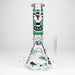 Fortune | 12" 9mm Snake Glow in the dark Beaker Bong [GT125009] Glass Bong Super Supplys Inc