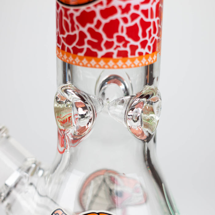 Fortune | 12" 7mm Snake Glow in the dark Beaker Bong [GT125007] Glass Bong Super Supplys Inc