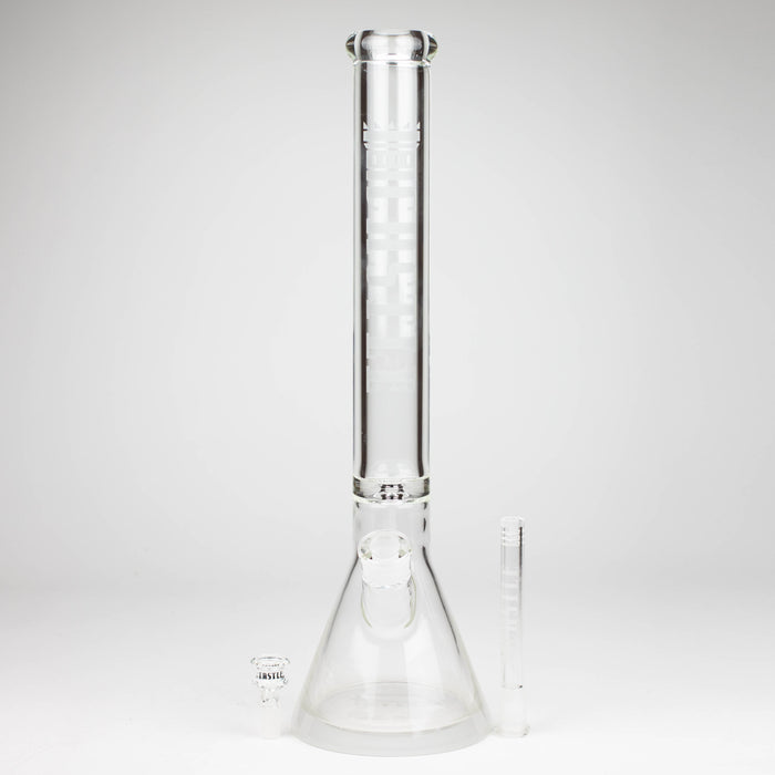 Castle Glassworks | 18" Etched Logo Beaker Bong [CE-101]