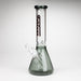 Fortune | 10" 4mm Color Beaker bong [103804] Glass Bong Fortune T-Black