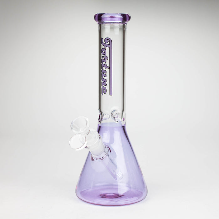 Fortune | 10" 4mm Color Beaker bong [103804] Glass Bong Fortune Purple