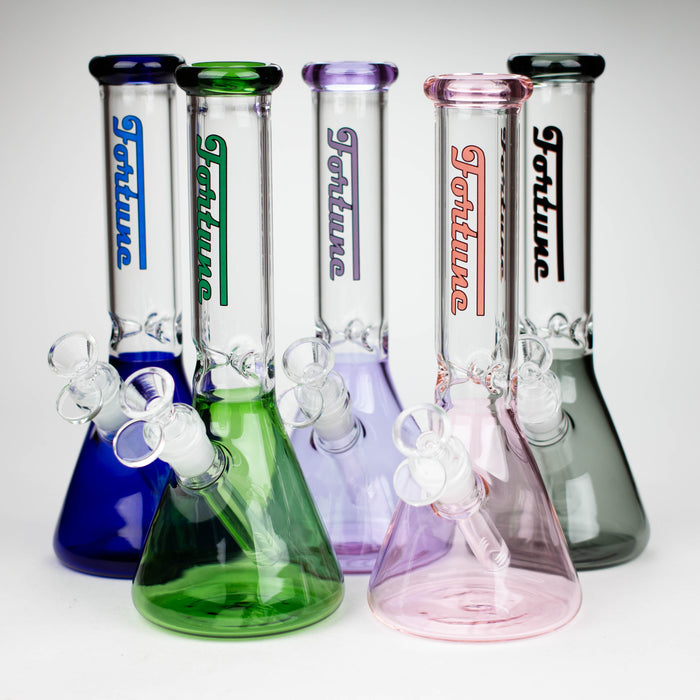 Fortune | 10" 4mm Color Beaker bong [103804] Glass Bong Fortune