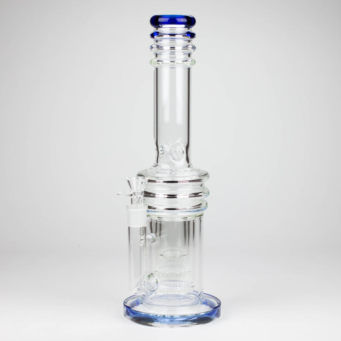 16" Triple layered honeycomb Bong [Bong 004] Glass Bong Super Supplys Inc Blue