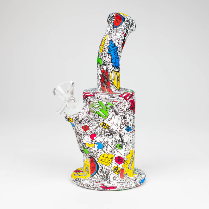 Fortune | 8.5" Detachable Silicone Bong [SP1009P] Resin · Silicone · Plastic Bong Super Supplys Inc