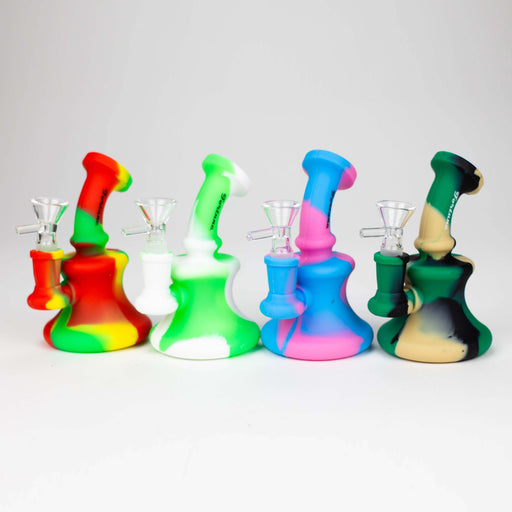 Fortune | 5" Silicone mini water Bong [SP1039] Resin · Silicone · Plastic Bong Fortune