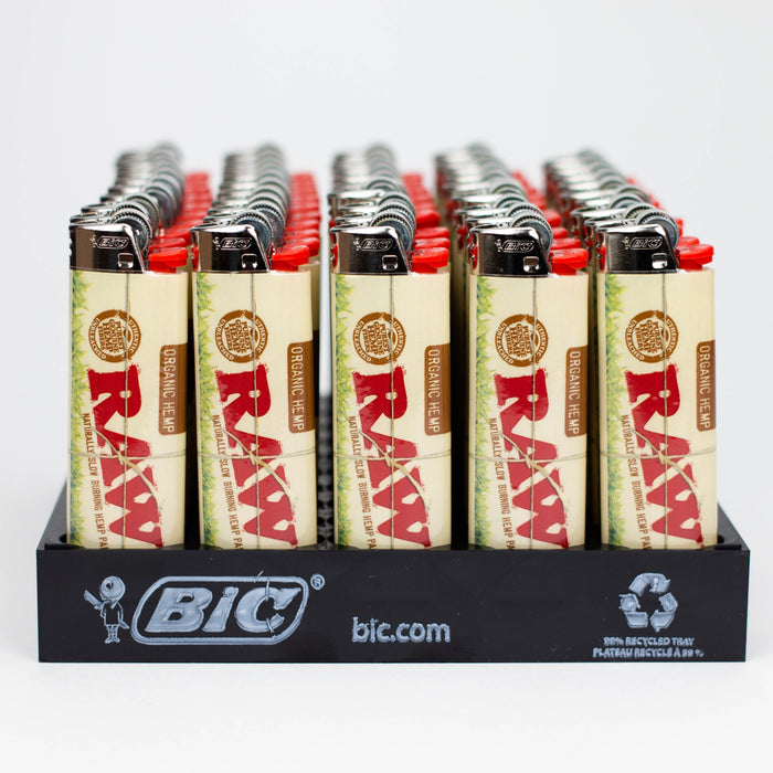 Bic Regular Lighter [RAW-ORGANIC] - Display of 50 Lighter ONE