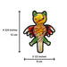 4-3/4" Bat Insideout Glass Smoking Pipe [PIP971] Glass NIBO Distribution