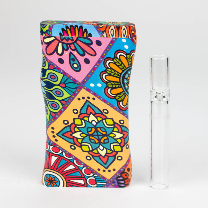 Plastic Dugout with glass one hitter -Assorted design [C067]