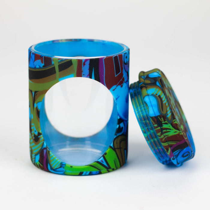 Silicone flower Jar-Assorted [J1P] Jar YHS Smoke