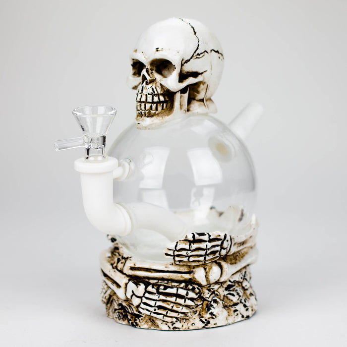 7.5'' Resin Skull Ball Water pipe [H325] Resin · Silicone · Plastic Bong YHS Smoke
