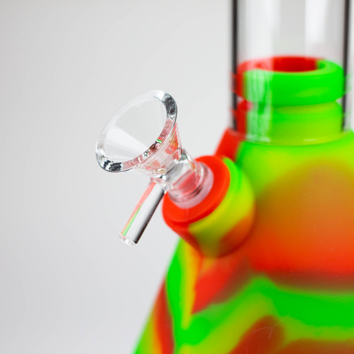 10.5" Silicone Glass Beaker bong-Assorted [H374] Resin · Silicone · Plastic Bong YHS Smoke