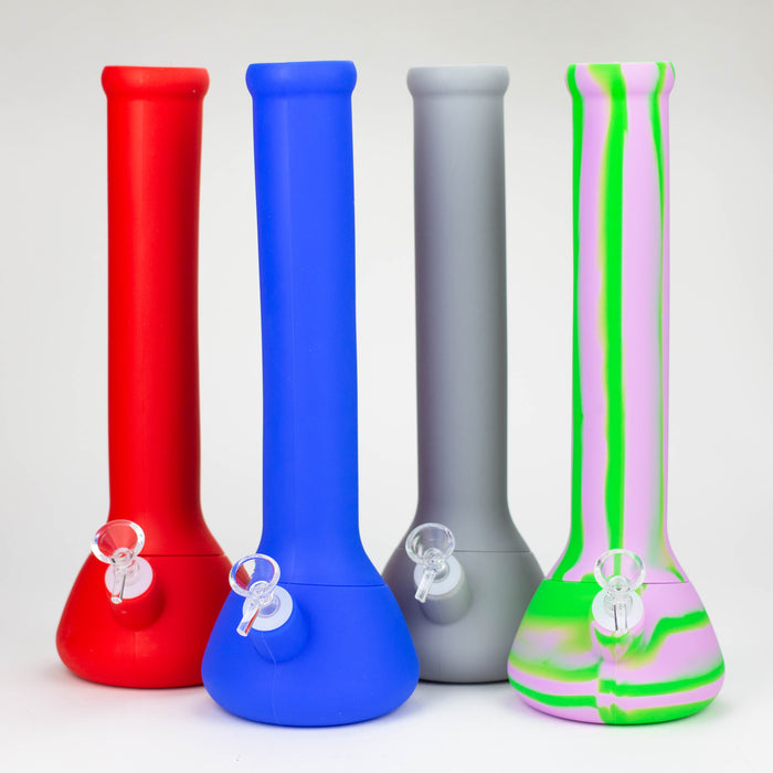 13.5" detachable silicone water bong - Assorted [H5]