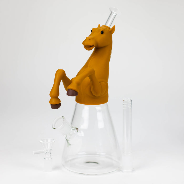 10.5" Wild horse glass water pipe-Assorted [H372] Glass Bong YHS Smoke