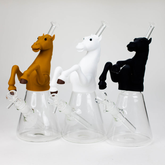 10.5" Wild horse glass water pipe-Assorted [H372] Glass Bong YHS Smoke
