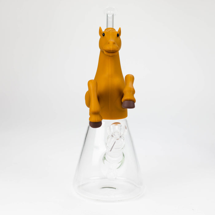 10.5" Wild horse glass water pipe-Assorted [H372] Glass Bong YHS Smoke