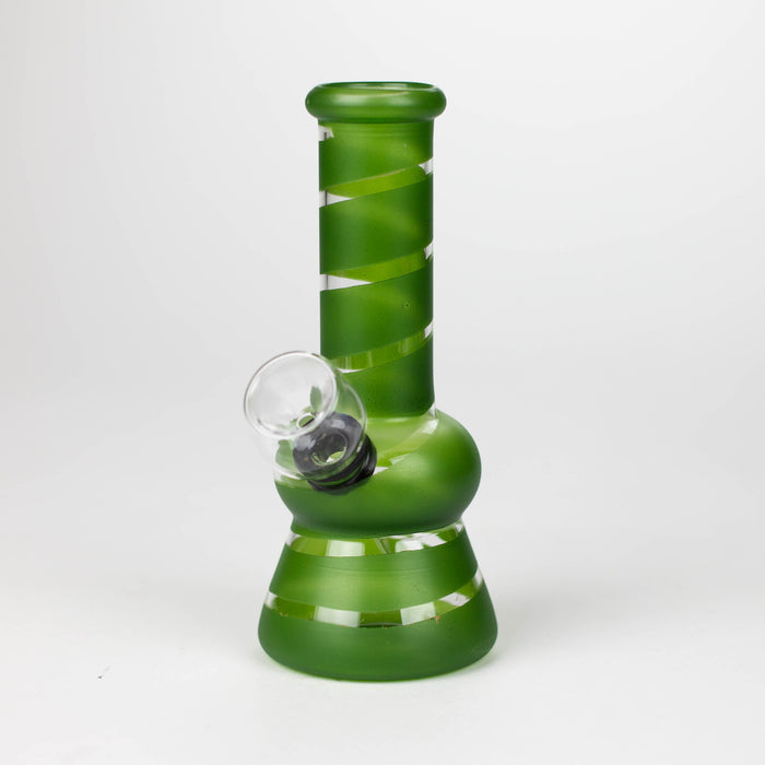 5" Color Stripe Diamond Base mini bong-Assorted Glass Bong ONE