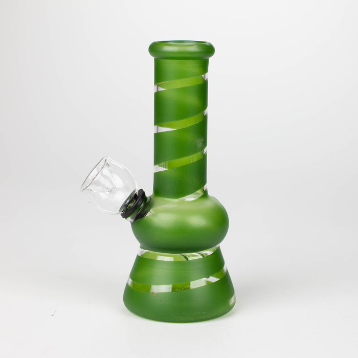 5" Color Stripe Diamond Base mini bong-Assorted Glass Bong ONE