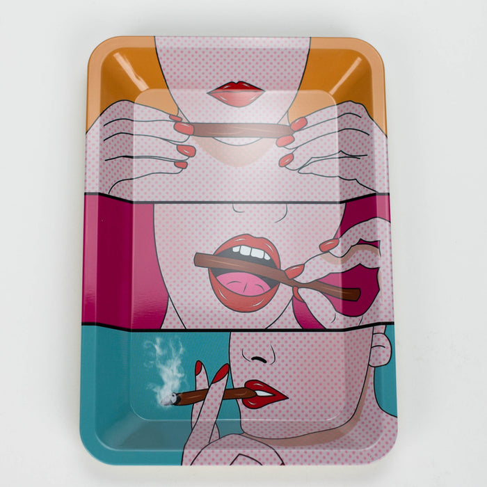 ZMetal Tray Small Pack of 12 [TM121] Tray 777 Smoke