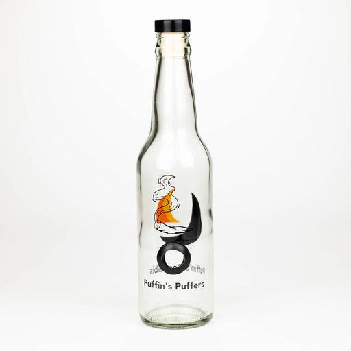 [6 / 12 Pack Bundle] Puffin's Puffers™ 9" Toke Bottle Glass Bong ONE