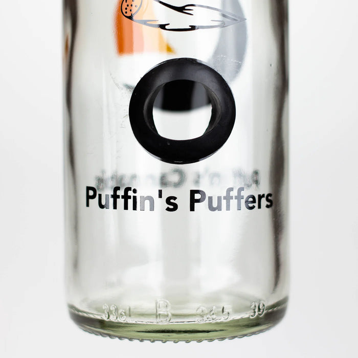 [6 / 12 Pack Bundle] Puffin's Puffers™ 9" Toke Bottle Glass Bong ONE