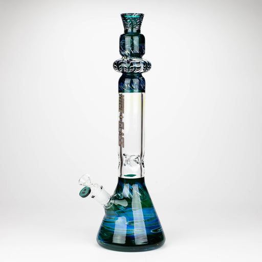 NG | 18 inch Fumed Top Glass Beaker [S392] Bongs High-End Brands Glass TEAL