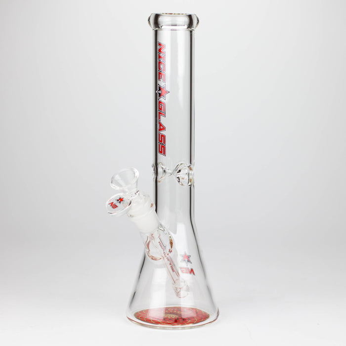 NG | 11" Slim Beaker with Bottom Design [YN1127] Bongs High-End Brands Glass RED