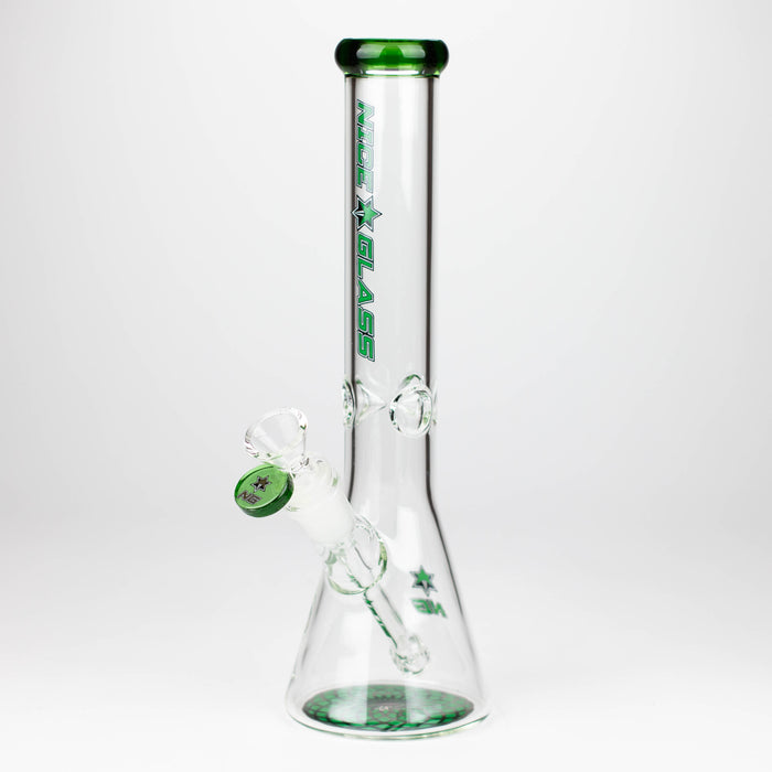 NG | 11" Slim Beaker with Bottom Design [YN1127] Bongs High-End Brands Glass GREEN