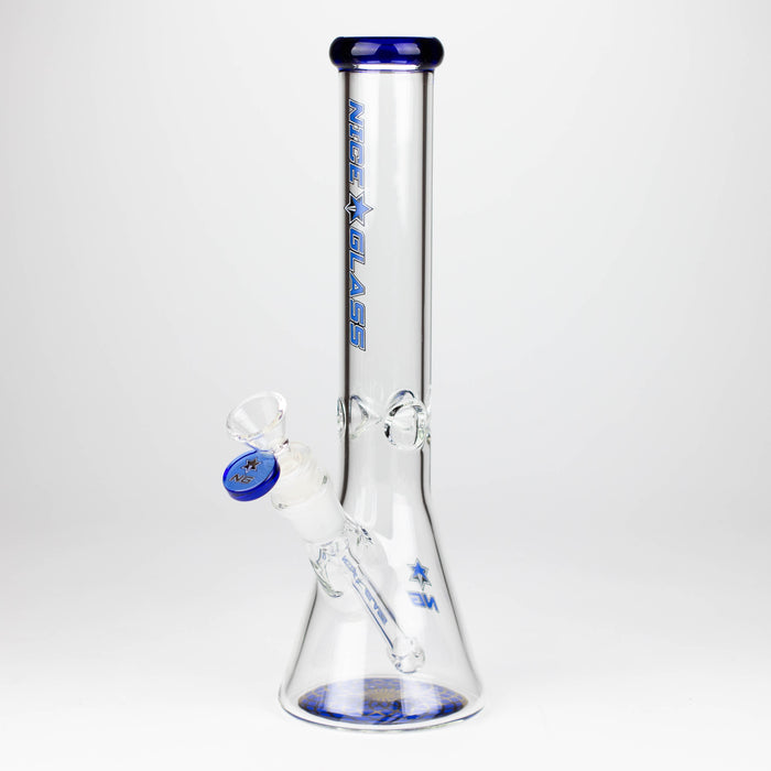 NG | 11" Slim Beaker with Bottom Design [YN1127] Bongs High-End Brands Glass BLUE