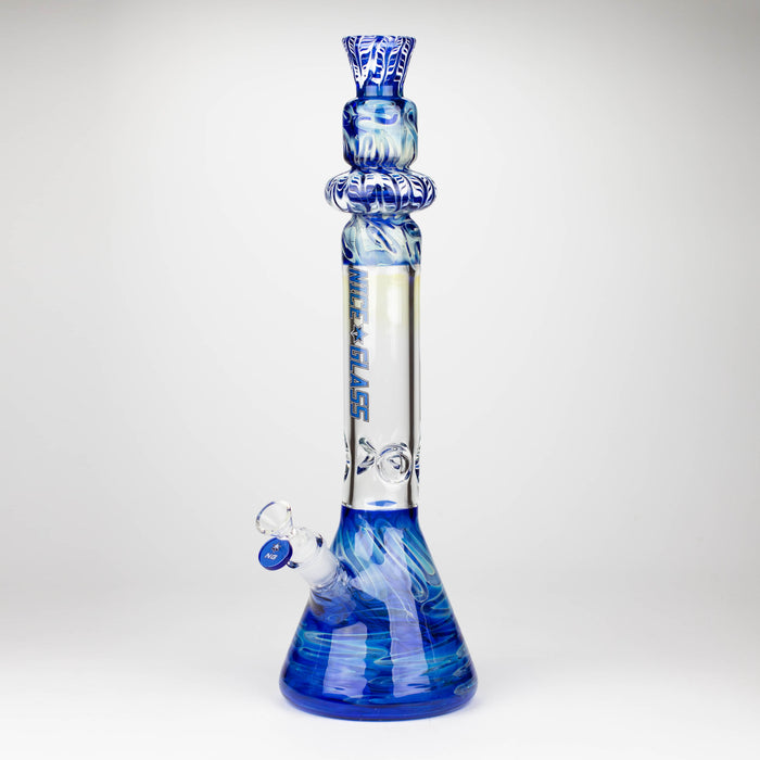 NG | 18 inch Fumed Top Glass Beaker [S392] Glass Bong High-End Brands Glass BLUE