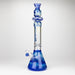 NG | 18 inch Fumed Top Glass Beaker [S392] Glass Bong High-End Brands Glass BLUE