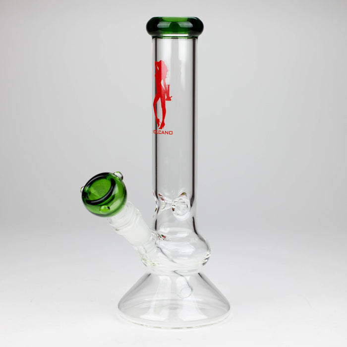 Volcano | 10" Glass Bong with Bowl [AK2034] Glass Bong Canadian Distributor Green