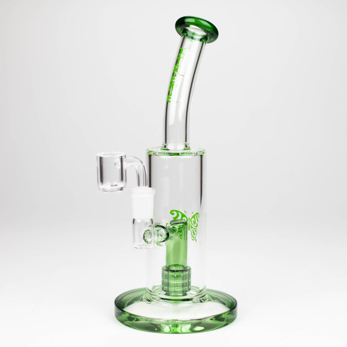 Xtreme | 10" Dual Functions rig with quartz banger [B3] Glass Rig Canadian Distributor Green