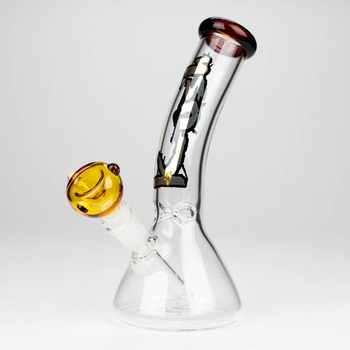 Kush | 9" Bent Neck Glass Bong [AK2010] – Box of 12 Glass Bong Canadian Distributor