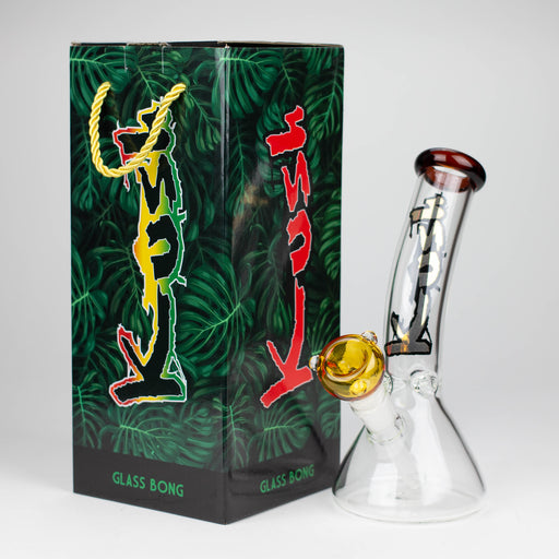 Kush | 9" Bent Neck Glass Bong [AK2010] – Box of 12 Bongs Canadian Distributor