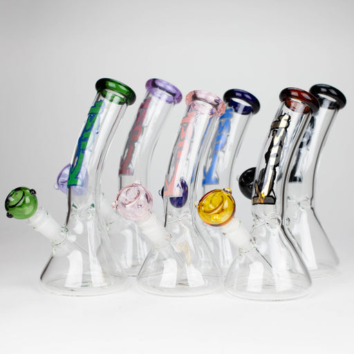 Kush | 9" Bent Neck Glass Bong [AK2010] – Box of 12 Bongs Canadian Distributor