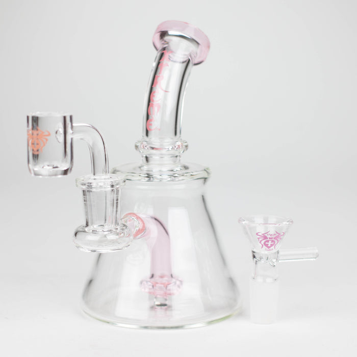 Xtreme | 5.7" Glass 2-in-1 bubbler [DCK004] Glass Bong Canadian Distributor Pink