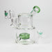 Xtreme | 5" Glass 2-in-1 bubbler [DCK005] Glass Bong Canadian Distributor Green