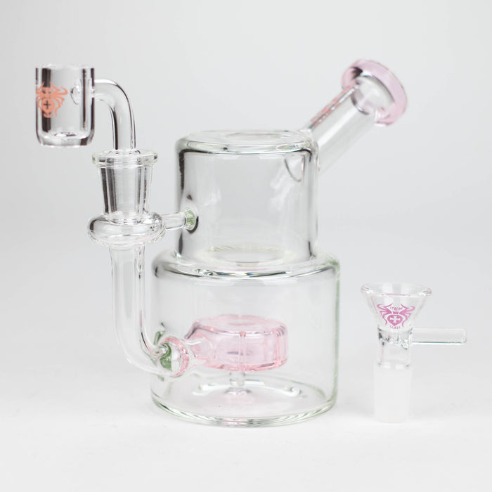 Xtreme | 5" Glass 2-in-1 bubbler [DCK005] Glass Bong Canadian Distributor Pink