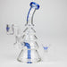 Xtreme | 7" Glass 2-in-1 bubbler [DCK009] Glass Bong Canadian Distributor Blue