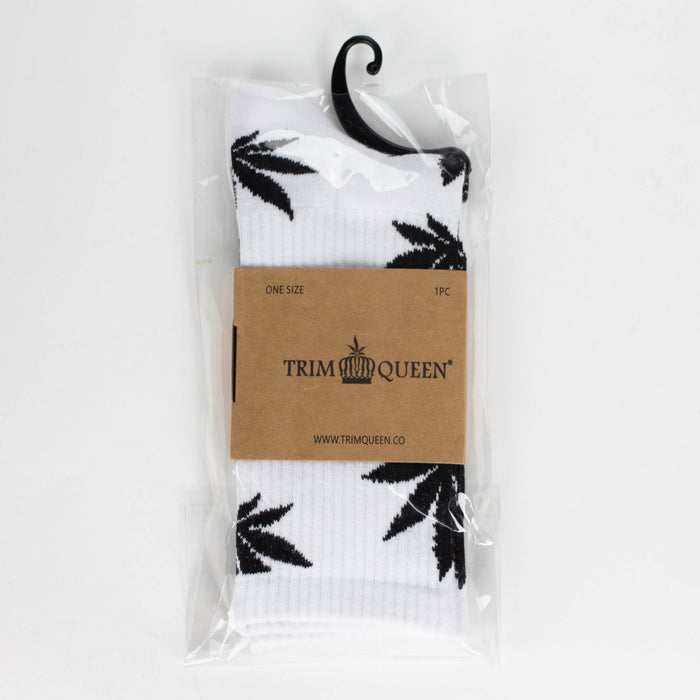 TRIM QUEEN | MJ SOCKS Footwear Trim Queen BLACK ON WHITE