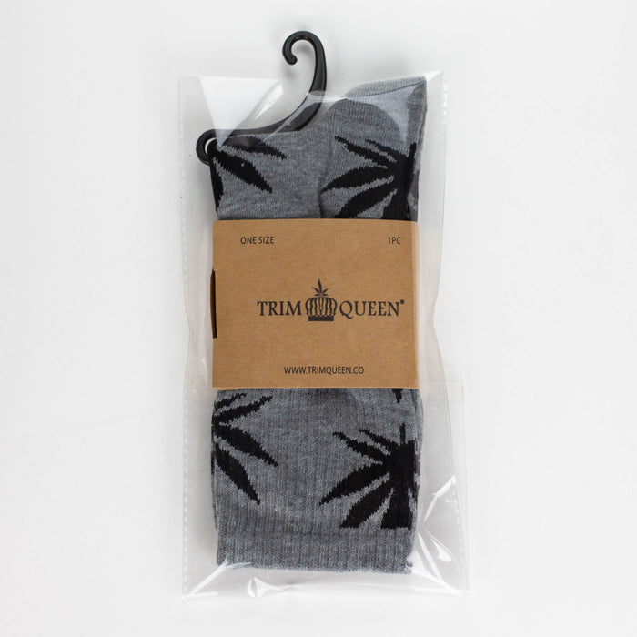 TRIM QUEEN | MJ SOCKS Footwear Trim Queen BLACK ON GREY