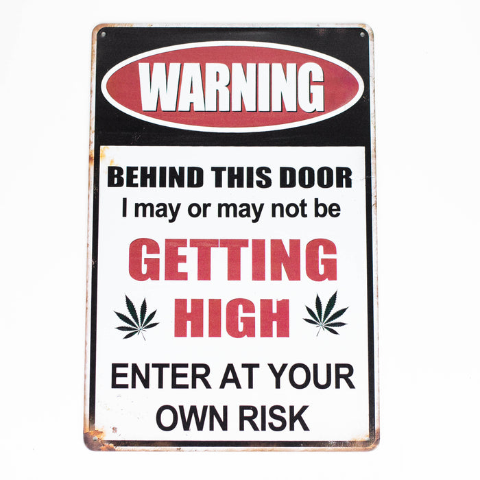 TRIM QUEEN | 420 VINTAGE SIGN Flag · Sign · Deco Trim Queen BEHIND THIS DOOR