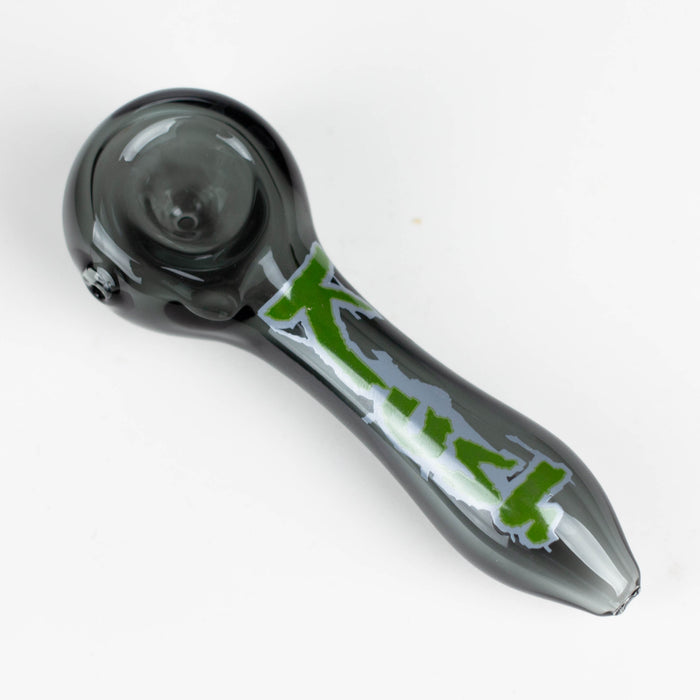 Kush | 4.5" durable thick wall glass pipe [H26]