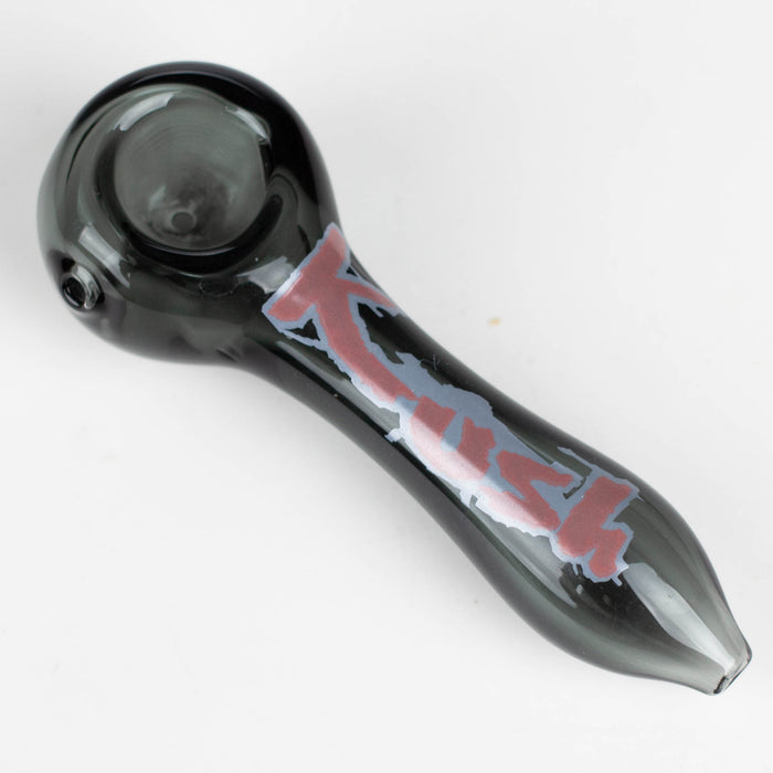 Kush | 4.5" durable thick wall glass pipe [H26]