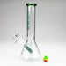 AQUA | 10" Beaker glass water bong with silicone cap [AQUA200] Glass Bong Canadian Distributor Green